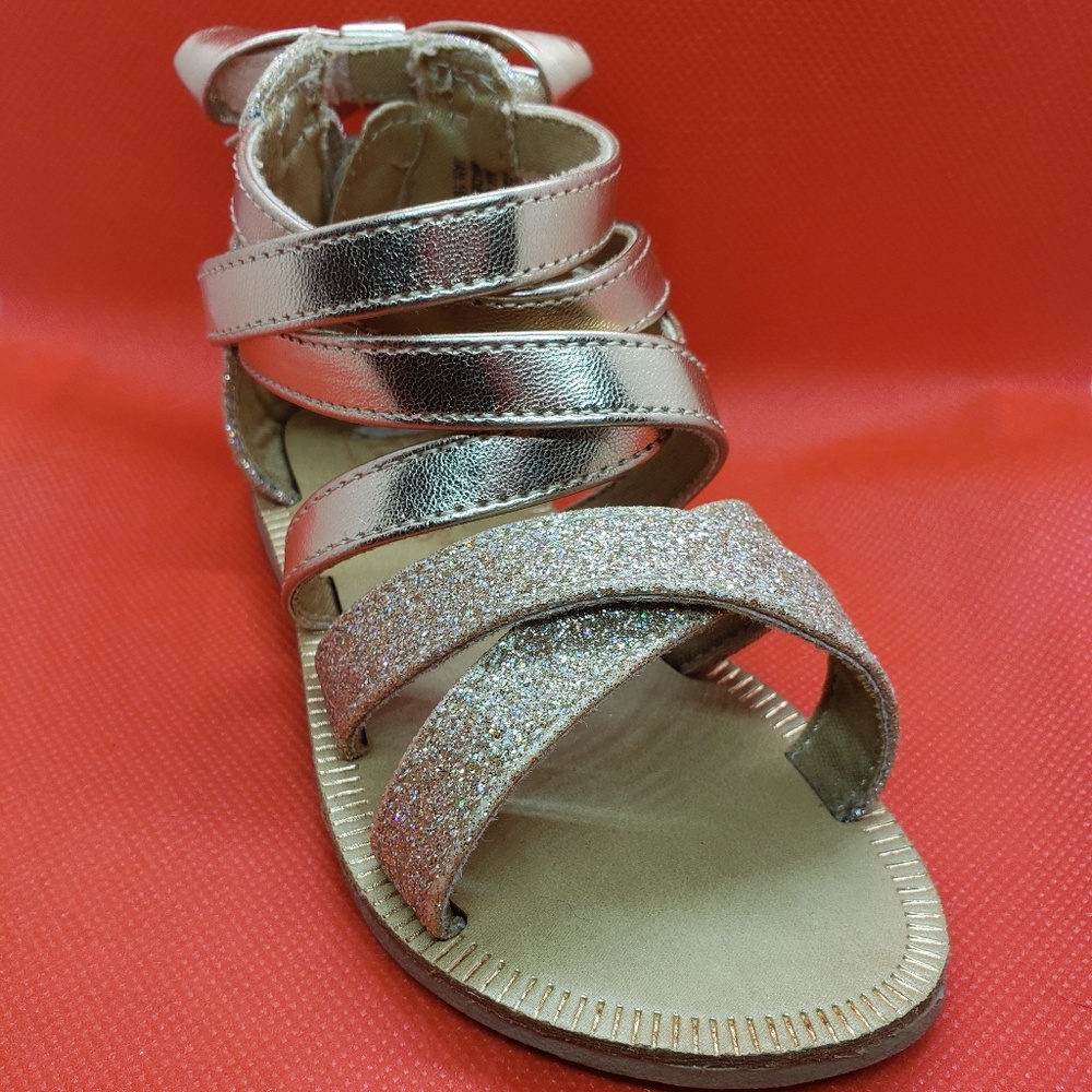 Toddler Gold Glitter Gladiator Sandals